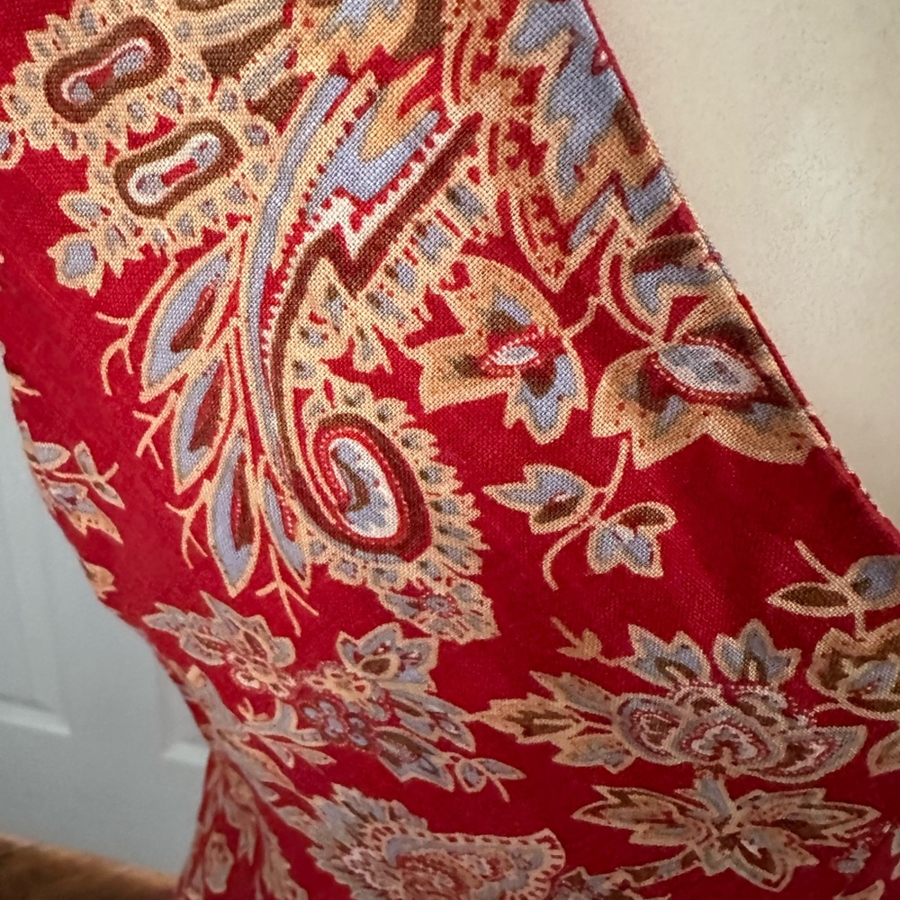 Size 6 Boston Proper floral print linen dress - Picture 6 of 8